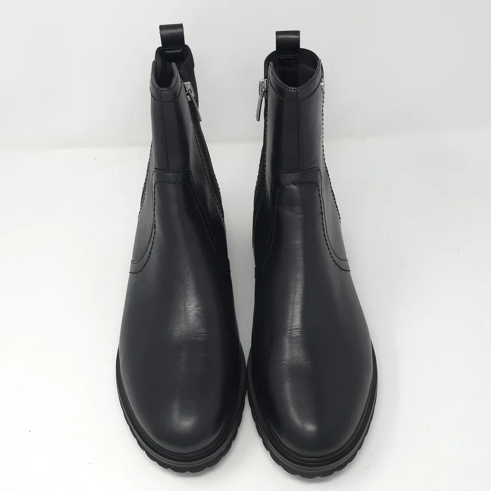 Rockport Black Leather Ankle Booties with Side Zip 9.5M - Picture 11 of 14